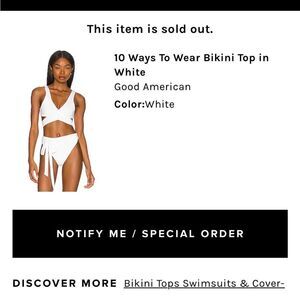 Good American SOLD OUT bikini top